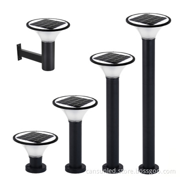 IP65 Airtight Pillar Solar Lights for Outdoor Garden with CCT Adjustability